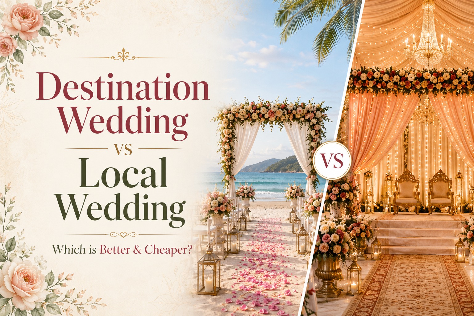 Destination Wedding vs Local Wedding: Which Is Better and Cheaper?